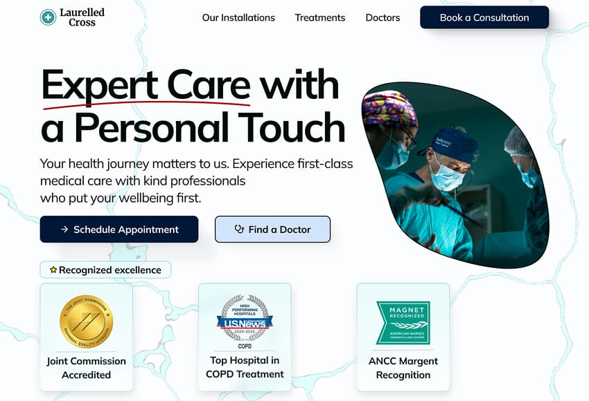 Laurelled Cross Hero image