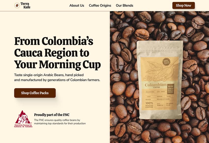 Terra Kafe Hero image